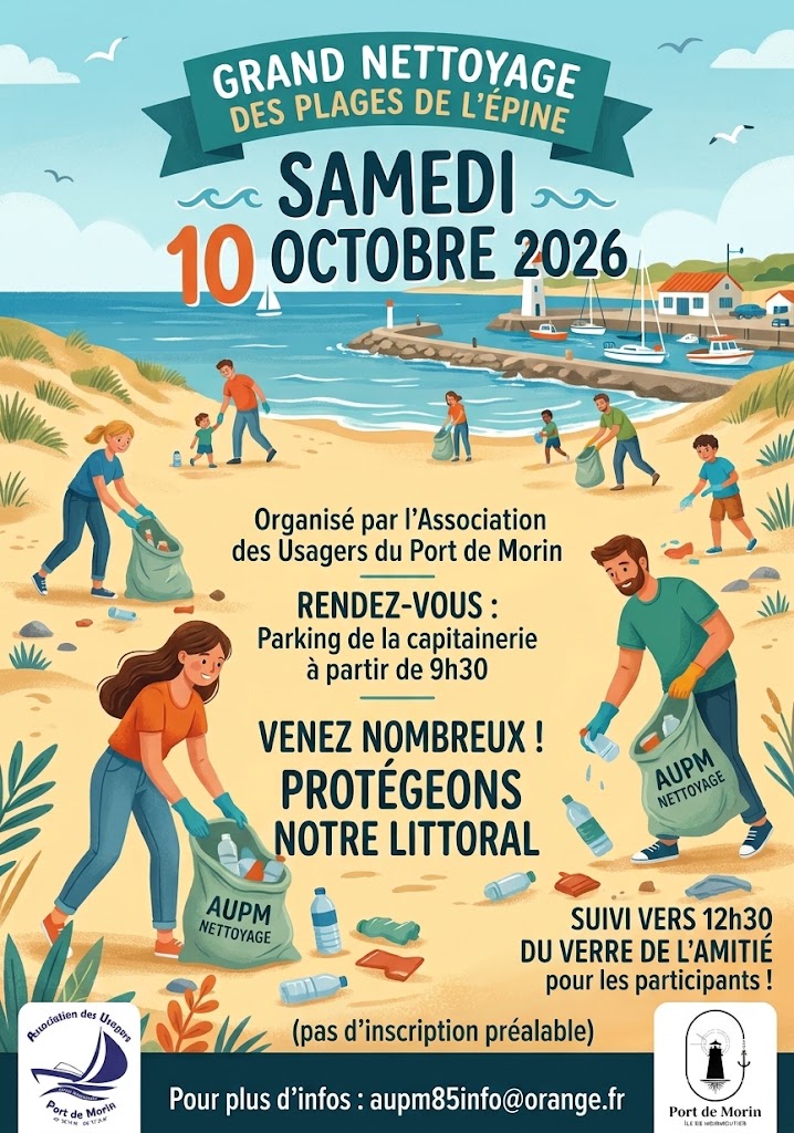 Affiche nettoyage des Plages 10oct2026