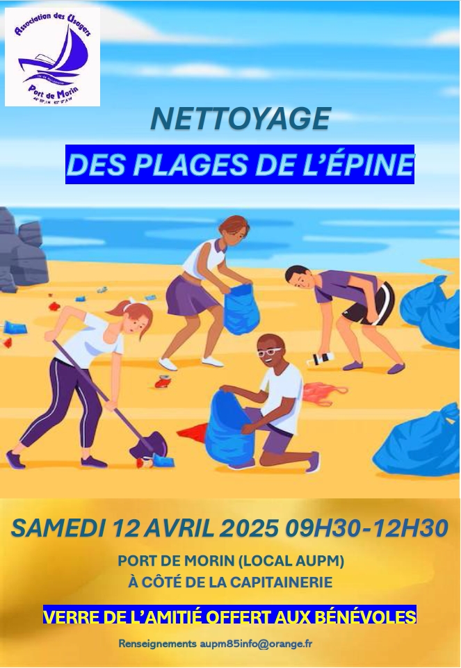 Affiche nettoyage des plages 12avril2025 Ed2