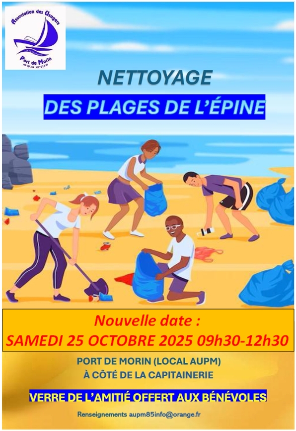 Affiche nettoyage des plages 25octobrel2025
