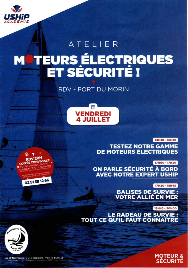 Affiche USHIP BURGAUD AtelierSecurite 04juillet 2025